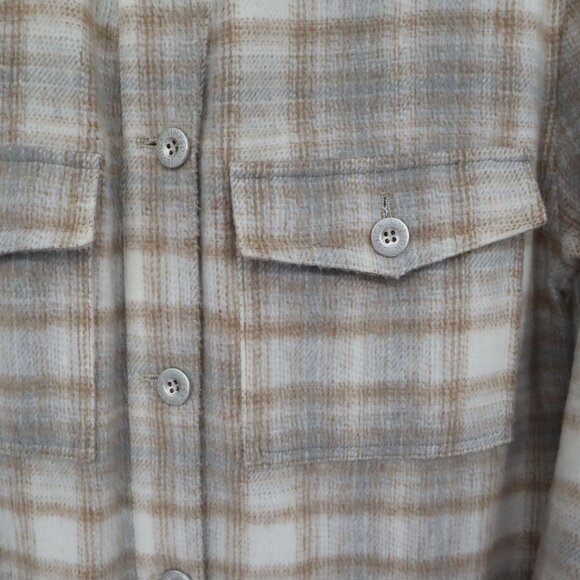 Jessica Simpson Romi Shirt Jacket Womens XL Gray Preppy Rugged Outdoorsy Western - Picture 7 of 16